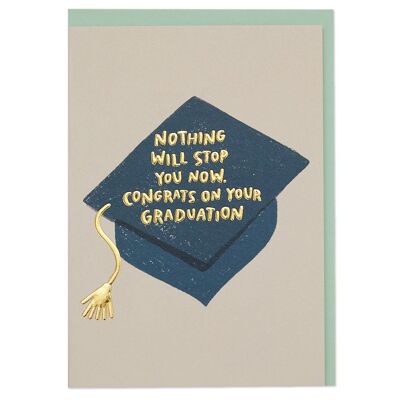 Nada te detendrá ahora. Felicidades por tu tarjeta de graduación, WHM48
