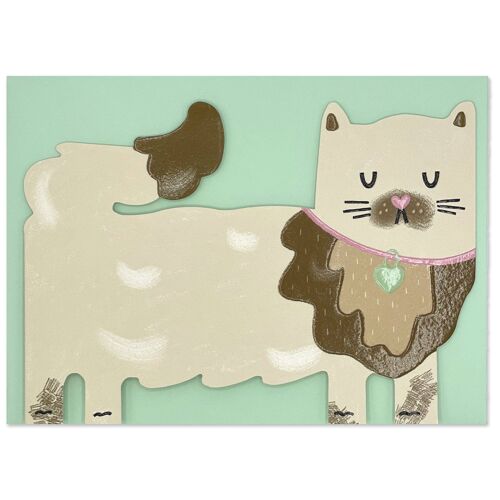 Persian Cat card , PAW08