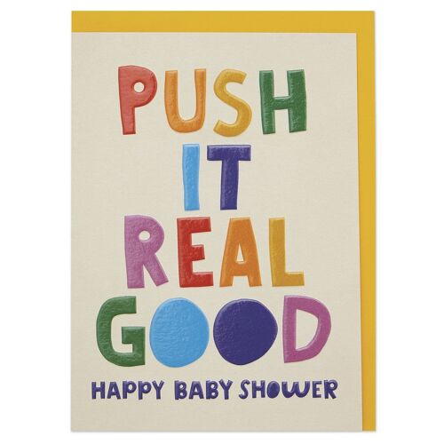 Push it real good' card , SAY09