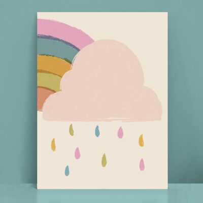 Impression pour enfants nuage de pluie, PRT15-2