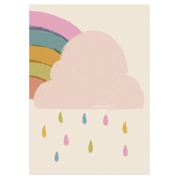 Impression pour enfants nuage de pluie, PRT15-2 2