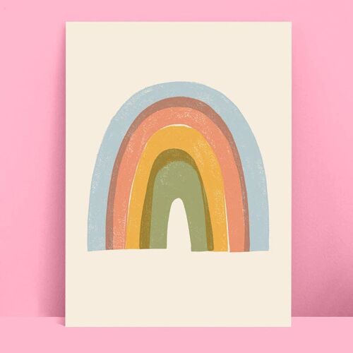 Rainbow children's print , PRT9C-1