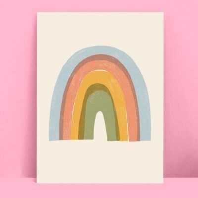 Rainbow children's print , PRT9C-2