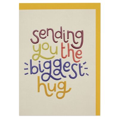 Sending you the biggest hug' card , GDV44