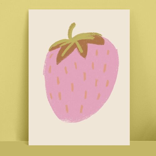 Strawberry children's print , PRT17-1