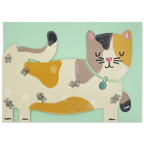 Tabby Cat card , PAW06