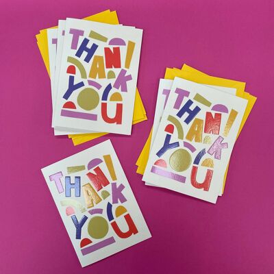 Thank you' card set , PCK10