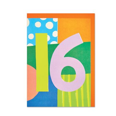 Unisex Age 16 card , NEA11