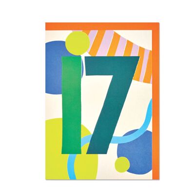 Unisex age 17 card , NEA12