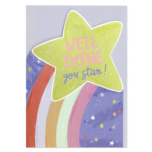 Well done you star!' card , POP36