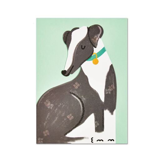 Whippet Dog Card , PAW26