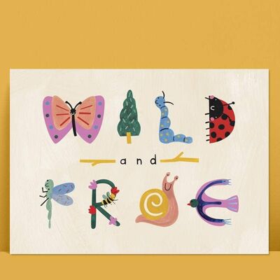 Estampado infantil "Wild and Free", PRT26-2