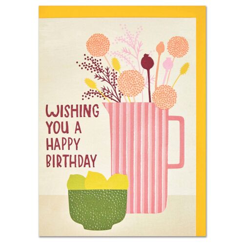 Wishing you a Happy Birthday' card , REF34