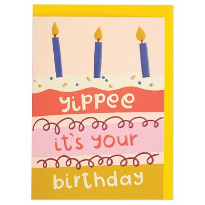 Yippee it's your Birthday' card , GDV01