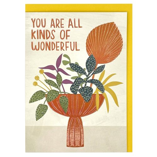 You are all kinds of wonderful' card , REF21