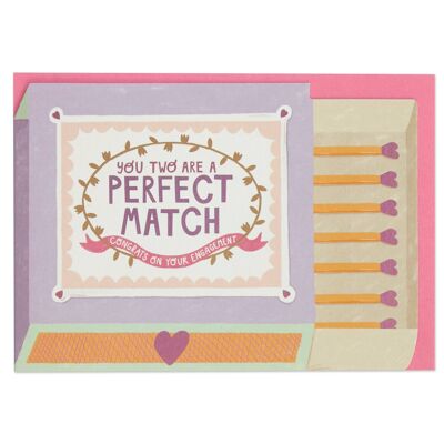 You two are a perfect match' card  , POP17