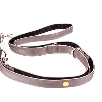 Dog leash Silver Black Edition, M