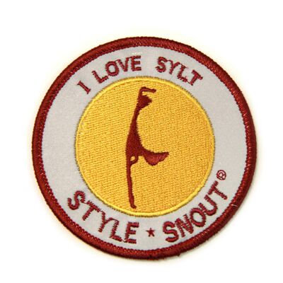 Sticker - Patch it! - I LOVE SYLT, 8cm