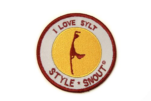 Sticker - Patch it! - I LOVE SYLT, 6cm