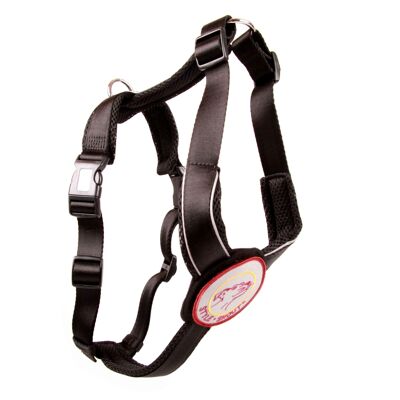Harness - Patch&Style - Black-Black - S - Dogs over 12kg/40cm