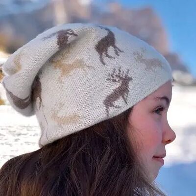 Il cashmere Dear Beanie Snow