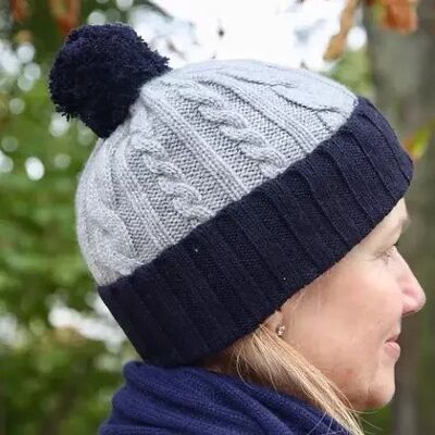 The Pompon Cable Hat