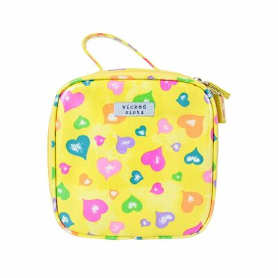 Bag Happy Hearts Small Square Carry Bag Cosmetic Bag Bag