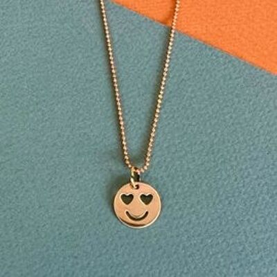 Smiley golden necklace