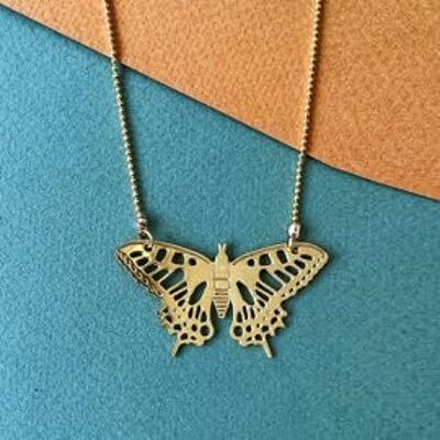 Schmetterling goldene Halskette