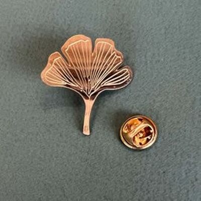 Spilla dorata di Ginko biloba