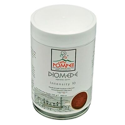 250 gr Gemahlener Kaffee im Diomede-Glas - Klassischer Geschmack