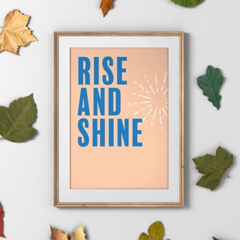 Impression de typographie Rise and Shine 5