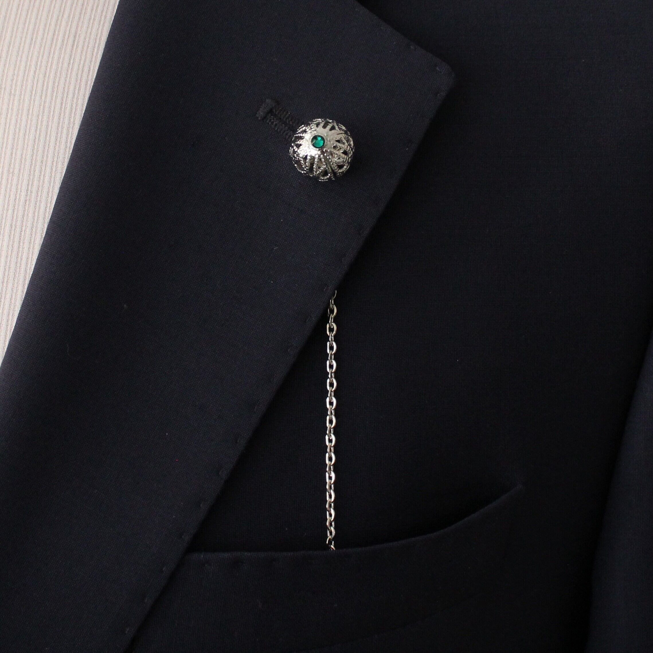 Lapel Chain Handmade, Unique Design lapel chain pin, Gift for him, mens gifts, lapel pins men, Men's Jewellery Accessory for Wedding , SKU069