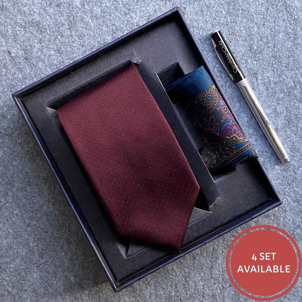 Tie and Pocket Square Set | Tie and Handkerchief | Wedding NeckTie Set | Grooms & Groomsmen Tie | Gift For Him Men Dad | Valentines Day , SKU131
