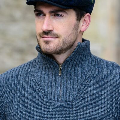 Casquette 100% tweed patchwork pour homme 0