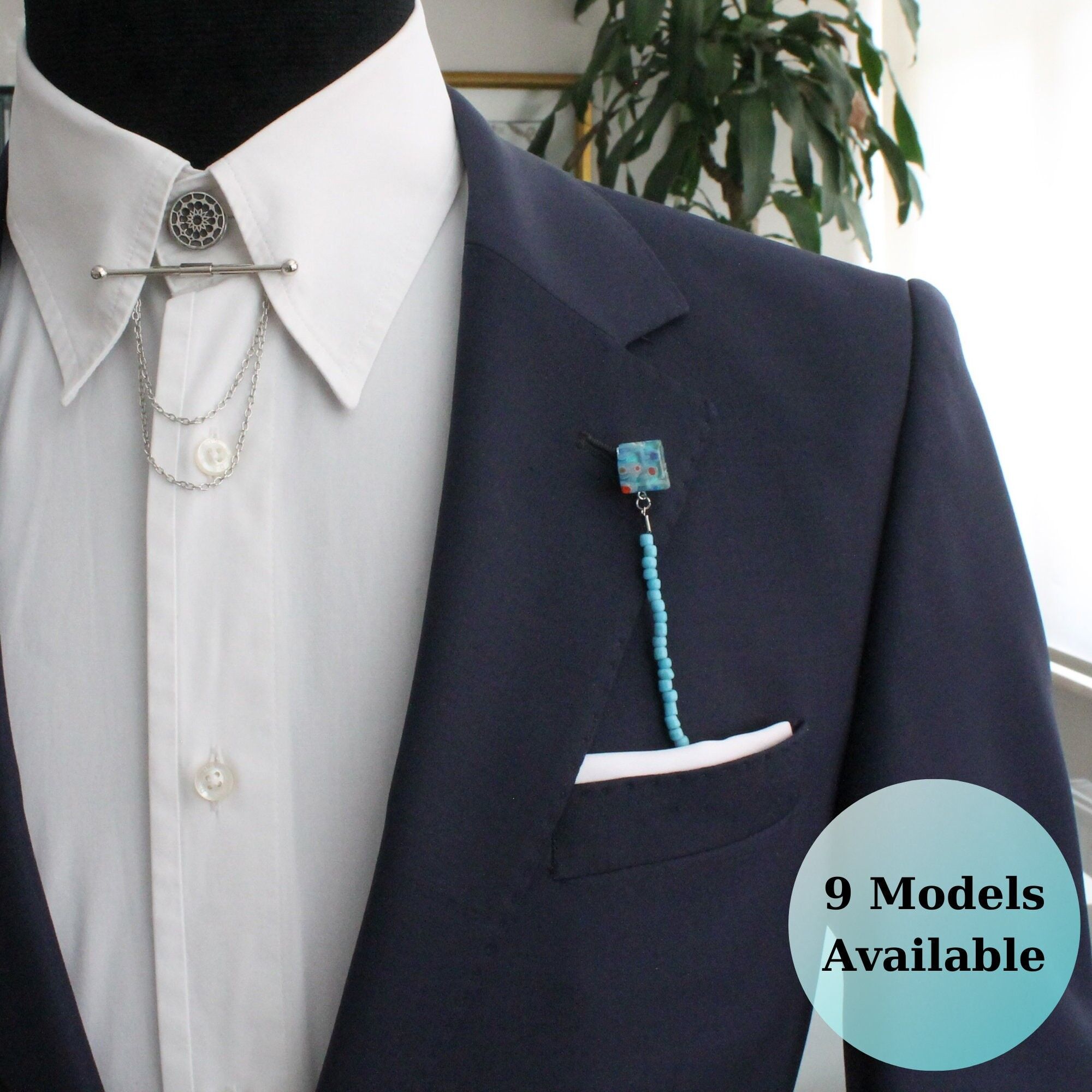 Chaîne de revers en pierre de conception unique, broche de revers faite à la main, épinglettes de garçons d'honneur, accessoire de bijoux pour hommes pour mariage, cadeaux pour lui, père, SKU134