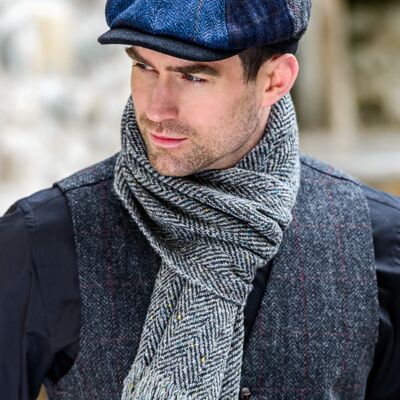 Toppa per cappellino da guida 100% tweed da uomo