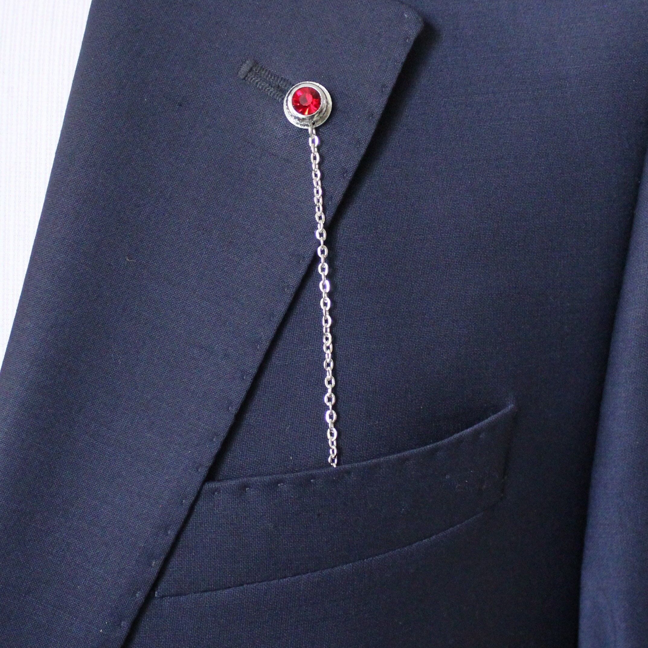 Chaîne de revers faite à la main, épingle de chaîne de revers au design unique, cadeau pour lui, cadeaux pour hommes, épinglettes hommes, accessoire de bijoux pour hommes pour mariage, SKU156