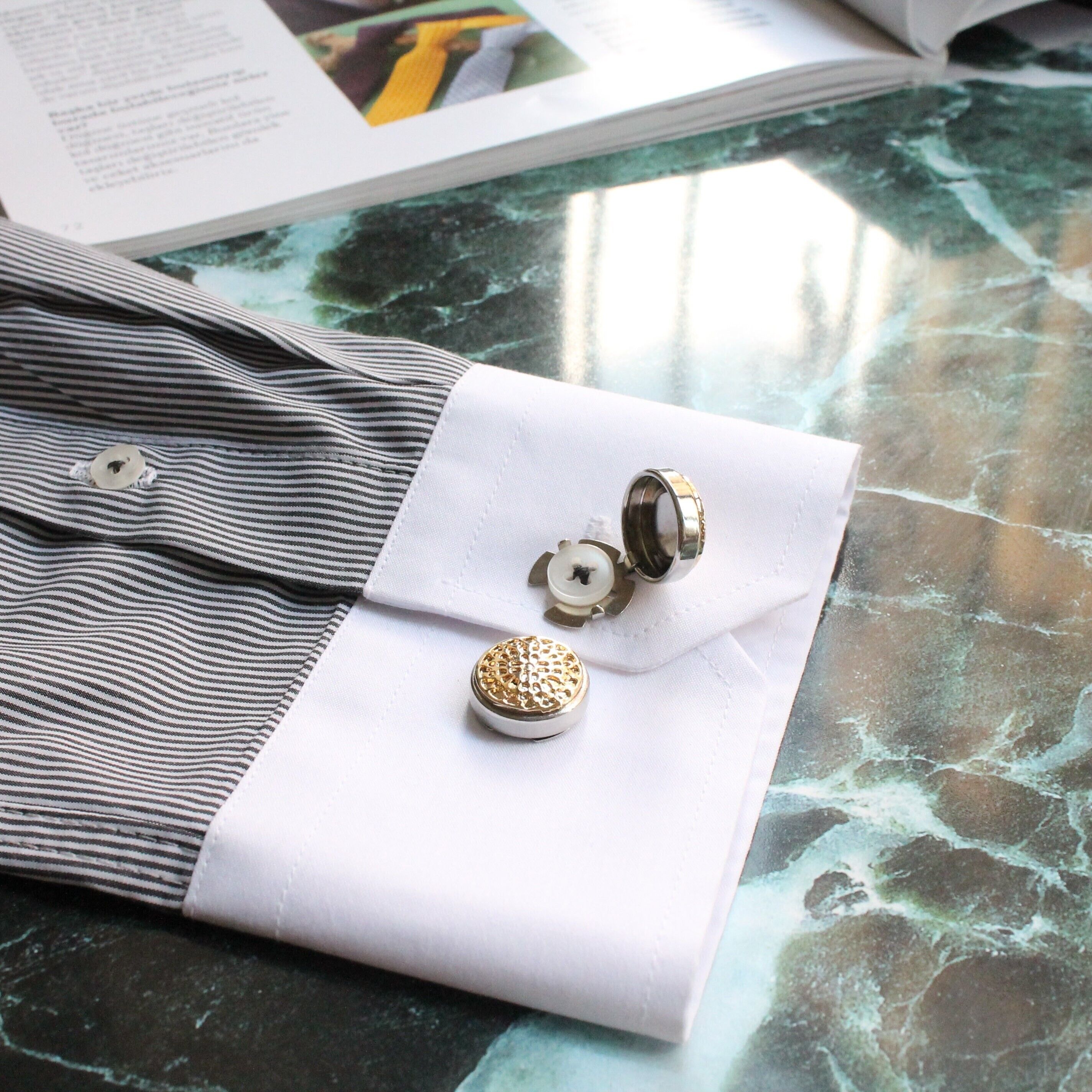 Boutons de manchette de couverture de bouton, boutons de manchette faits à la main, bijoux pour hommes de conception unique, cadeaux pour lui, accessoire de mariage Groomsmann, SKU170