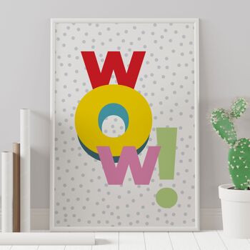 impression de typographie wow 2