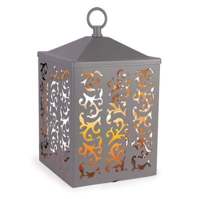 CANDLE WARMERS® COTTAGE lantern metal for scented candles grey