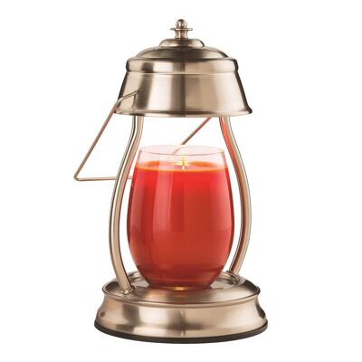 CANDLE WARMERS® HURRICANE lanterne pour bougie parfumée laiton vintage