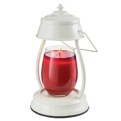 CANDLE WARMERS® HURRICANE lantern metal for scented candles white