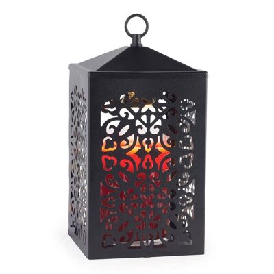 CANDLE WARMERS® SCROLL lantern metal for scented candles black