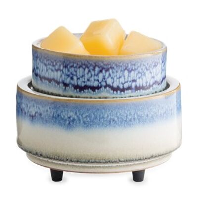 CANDLE WARMERS® HORIZON 2 in1 Classic fragrance lamp cream/blue