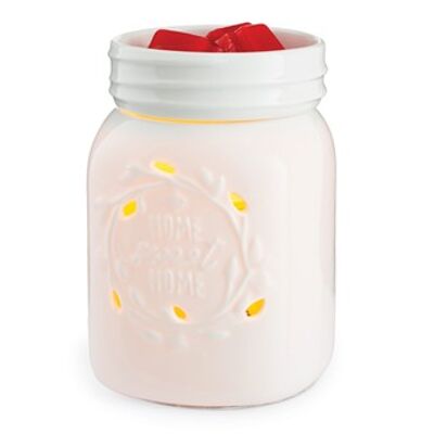 CANDLE WARMERS® MASON JAR Lampada profumata "Home sweet Home" elettr