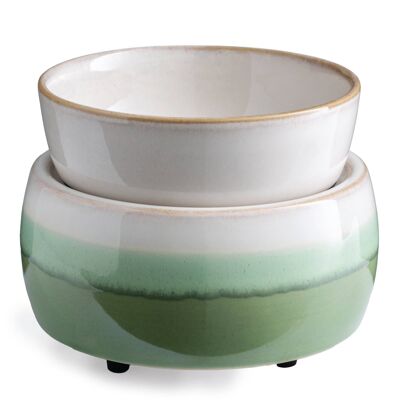CANDLE WARMERS® MATCHA LATTE 2 in1 Classic fragrance lamp green