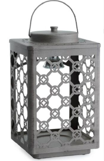 CANDLE WARMERS® GARDEN lanterne métal pour bougies parfumées taupe