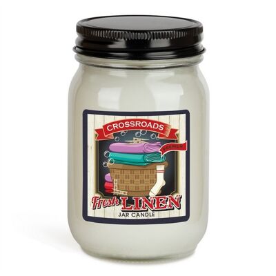 CROSSROADS CANDLE Duftkerze FRESH LINEN 340g