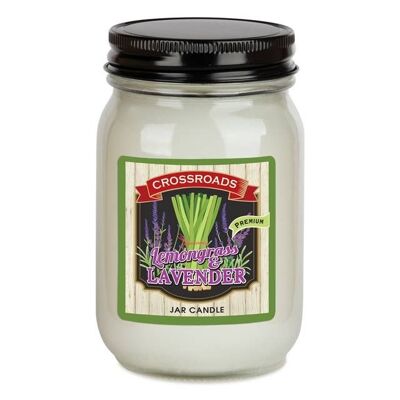 CROSSROADS CANDLE scented candle LEMONGRASS & LAVENDER 340g